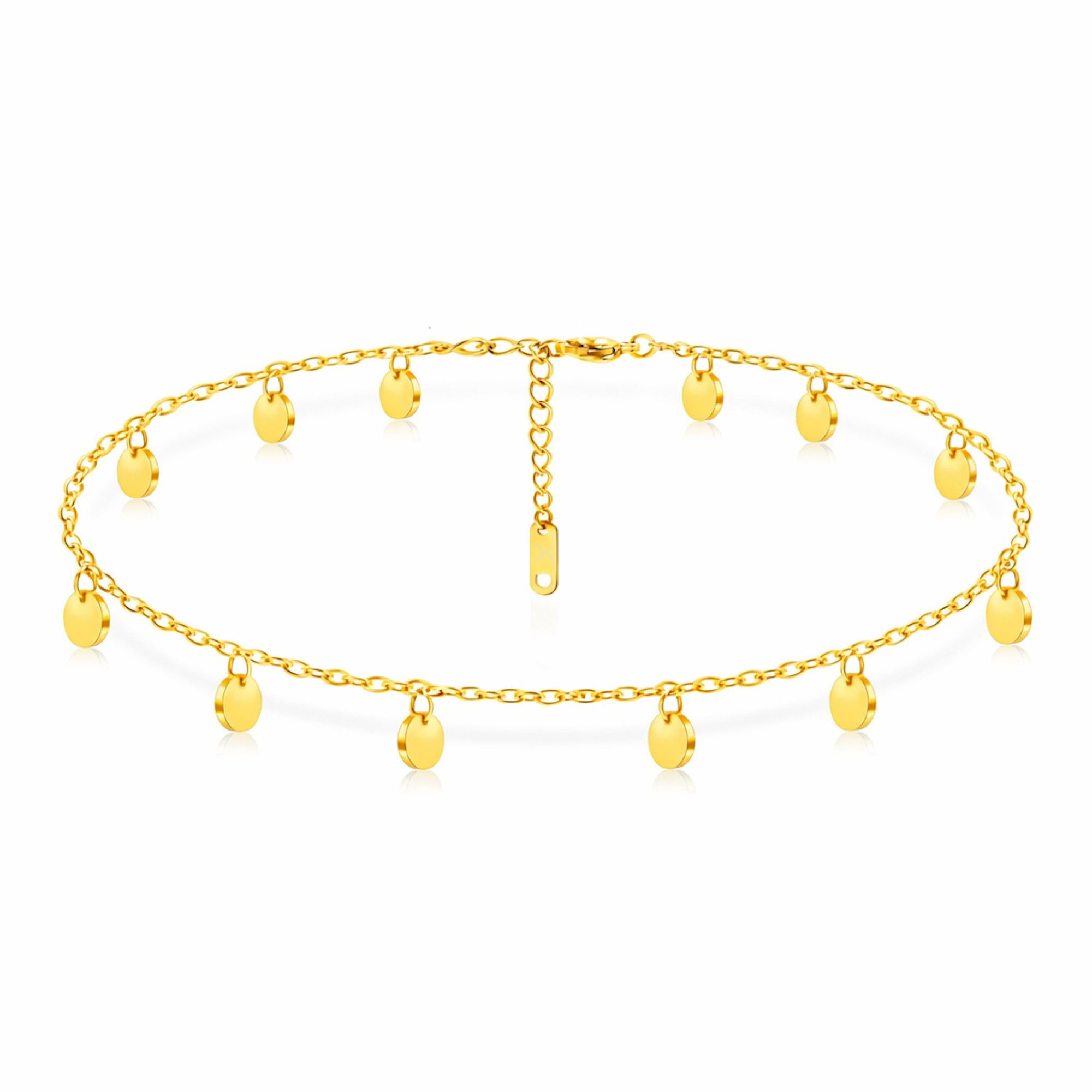 Armband mit 12 Plättchen – Eleganter & zeitloser Schmuck, Edelstahl