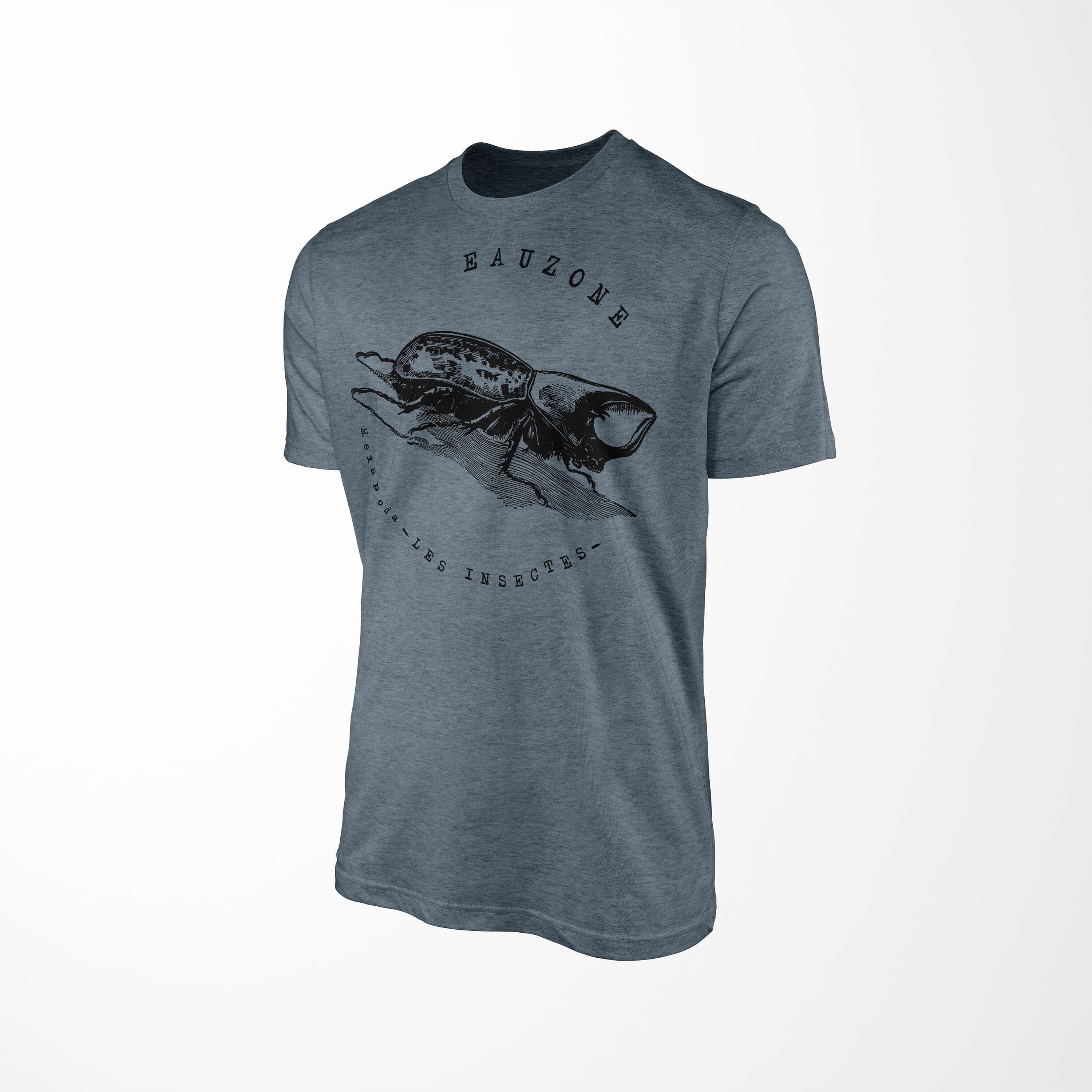 Rhinoceros Hexapoda Herren T-Shirt T-Shirt Sinus Art Indigo Beetle