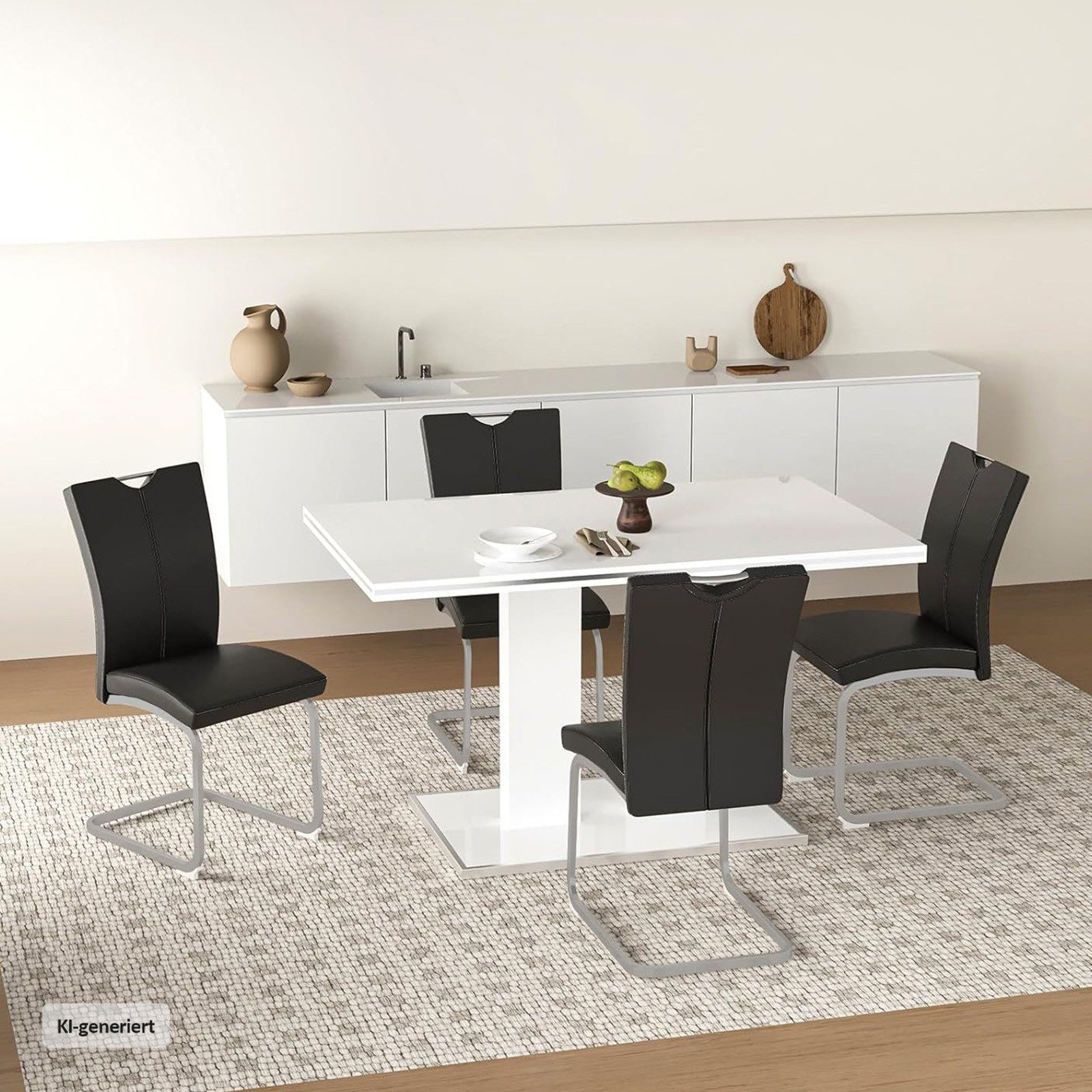 HTI-Living Freischwinger Schwingstuhl 4er Set Jean (Set, 4 St), Freischwinger Esszimmerstühle