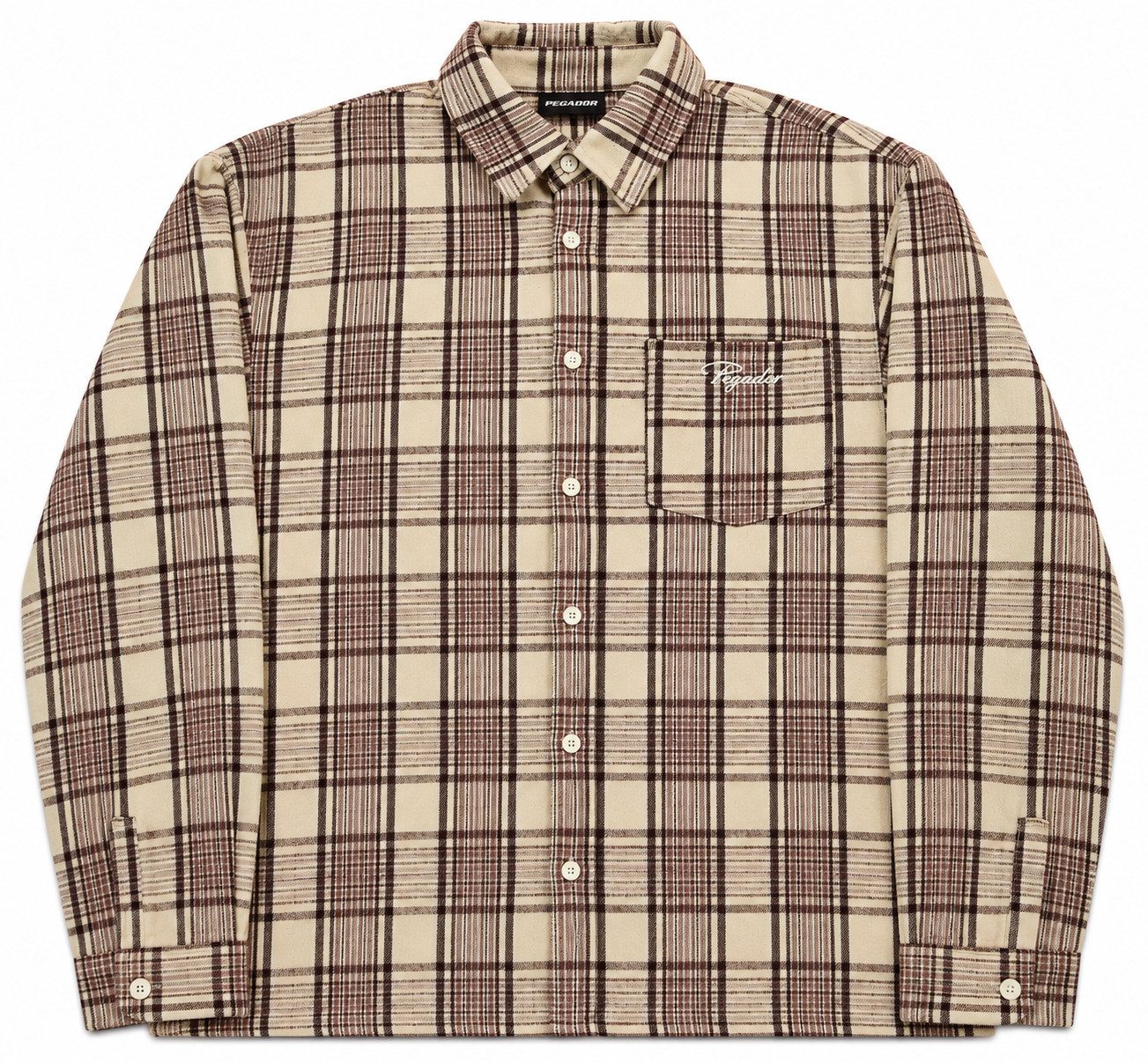 PEGADOR Sweatshirt Signar Oversized Flannel Shirt