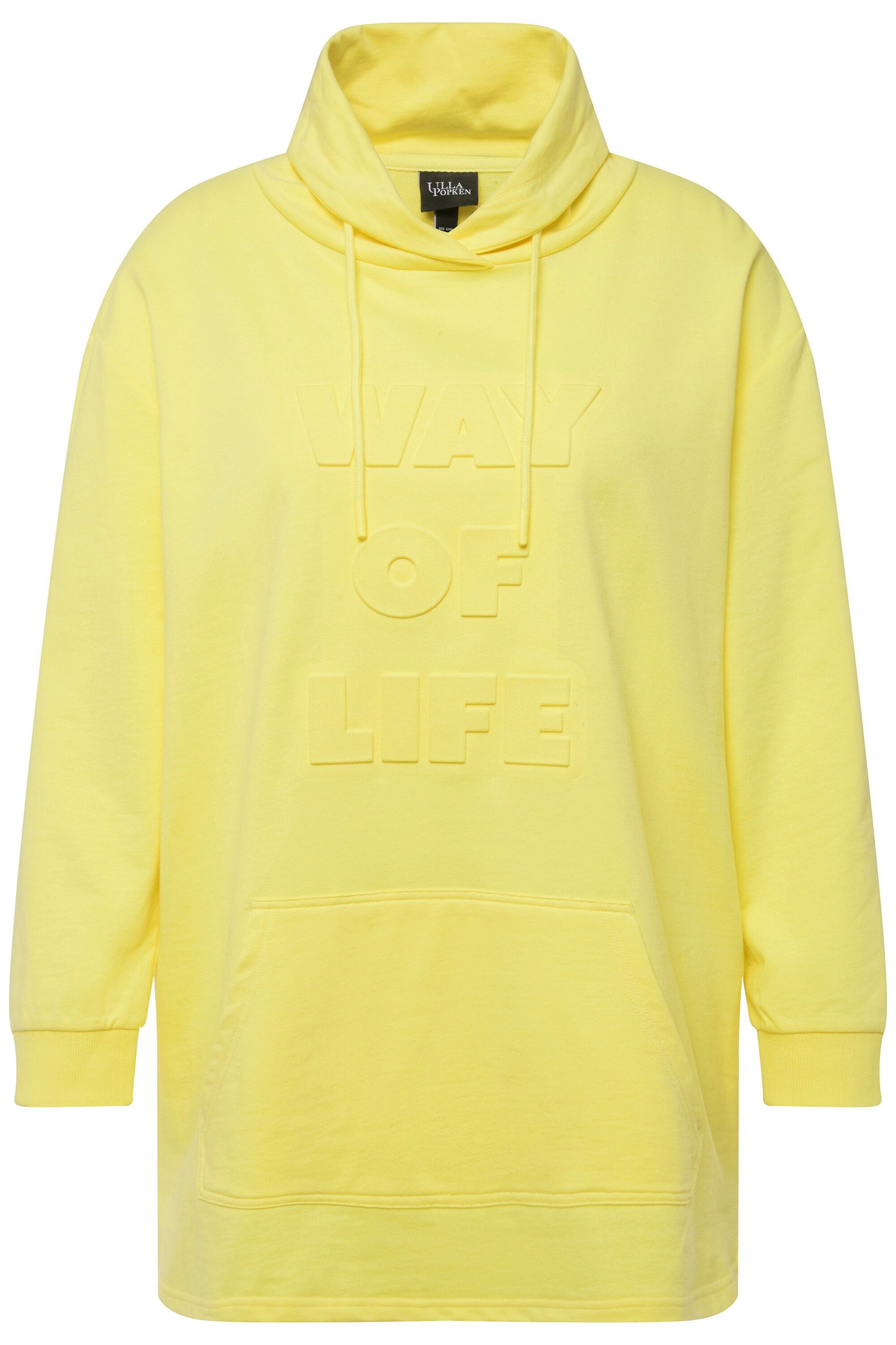 Ulla Popken Sweatshirt Sweatshirt 3D-Prägung Oversized günstig online kaufen