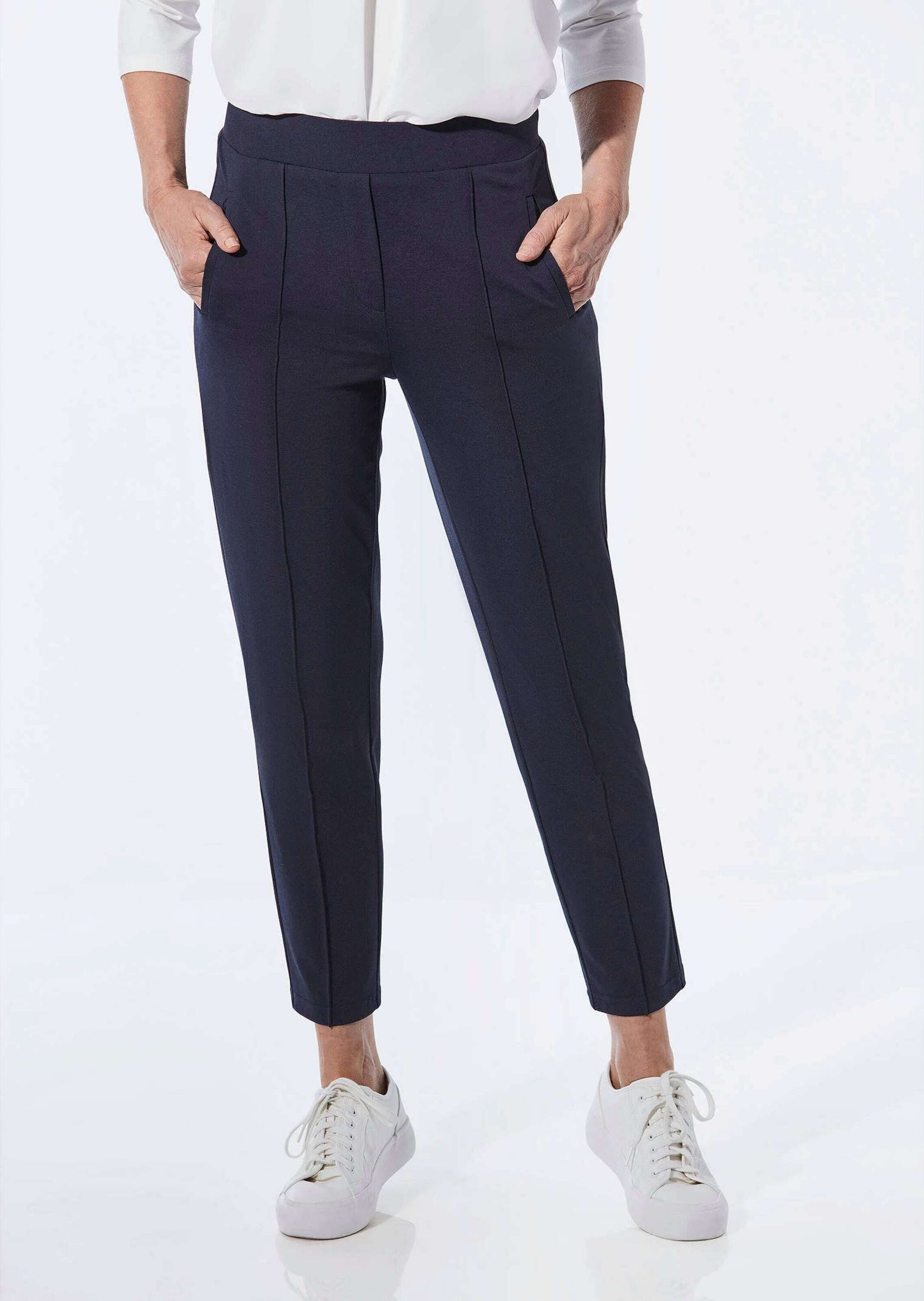 GOLDNER Schlupfhose Elegante 7/8-Schlupfhose SARA Slim Fit Jerseyhose mit R günstig online kaufen