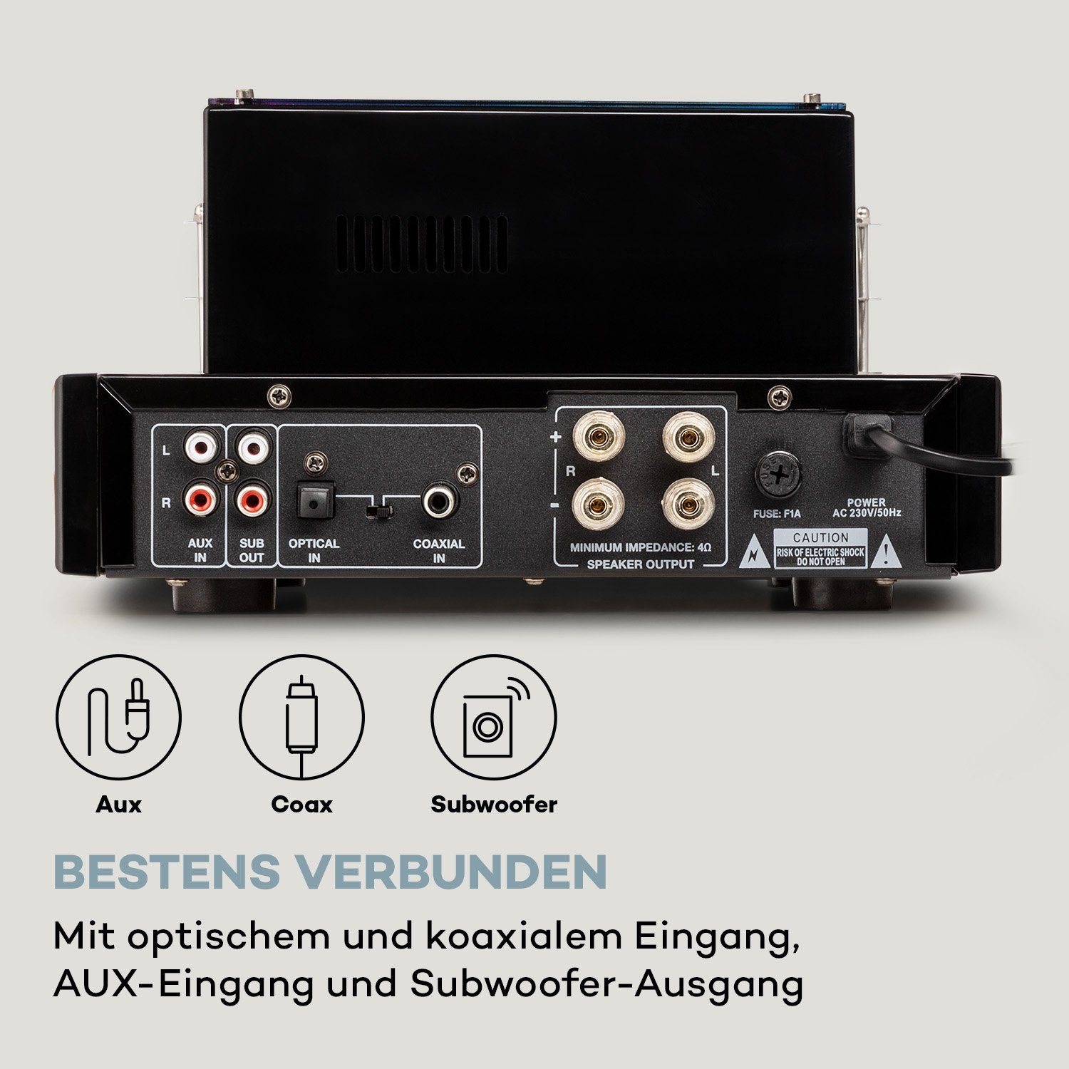 Audioverstärker Auna Amp Schwarz VT