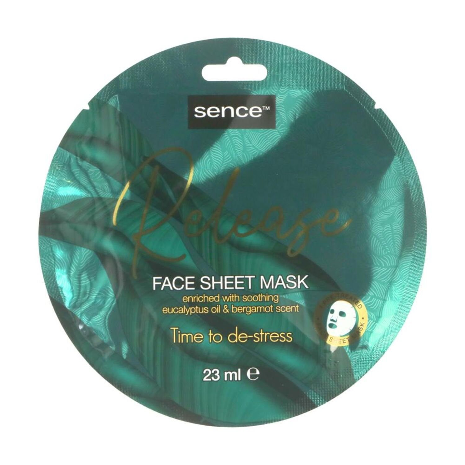 Max Brands Gesichts-Reinigungsmaske Sence Tuchmasken 23ml Release Eukalyptusöl Wellness Pflege Face Sheet