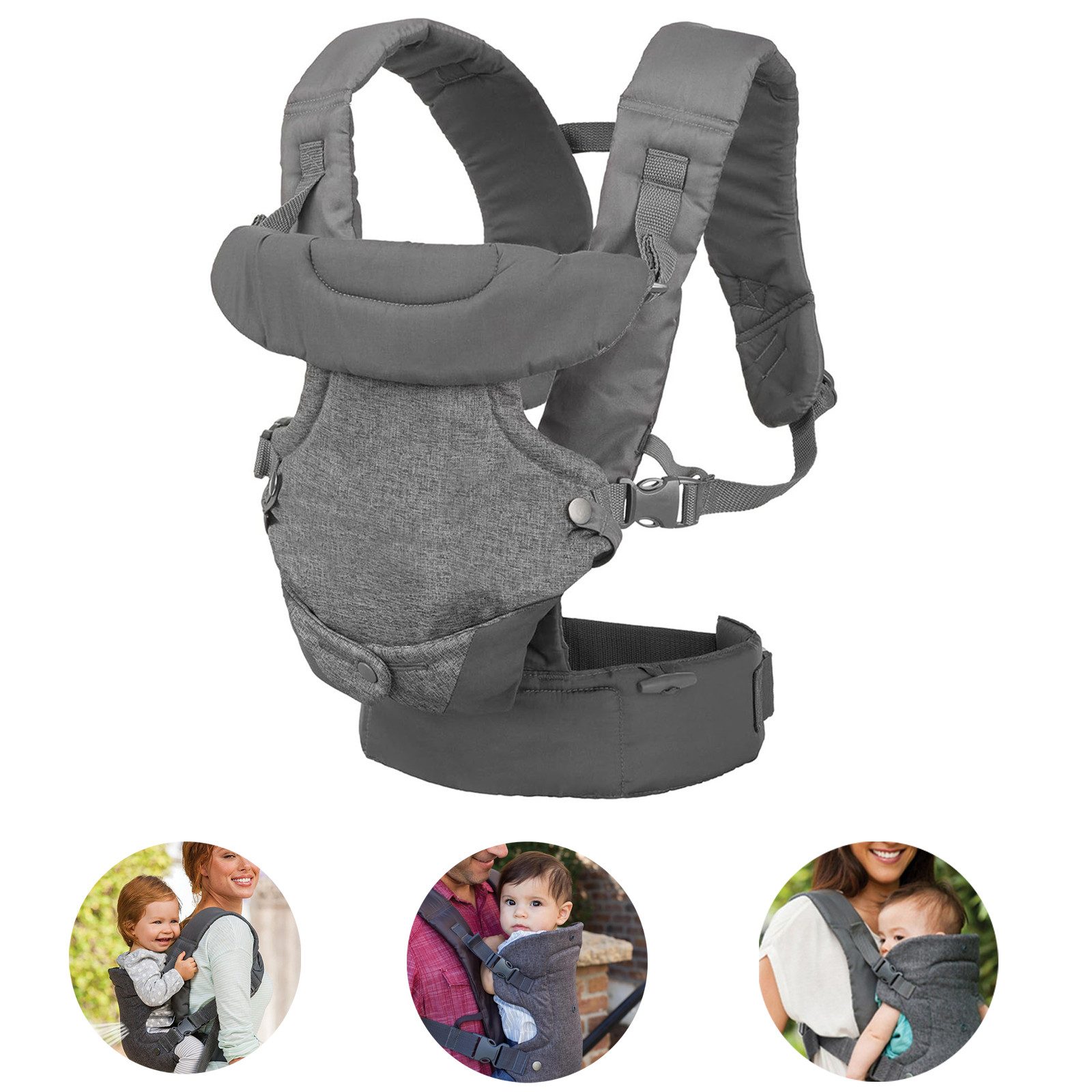 Bauchtrage 4 in 1 Babytrage Multifunktionale Kindertrage