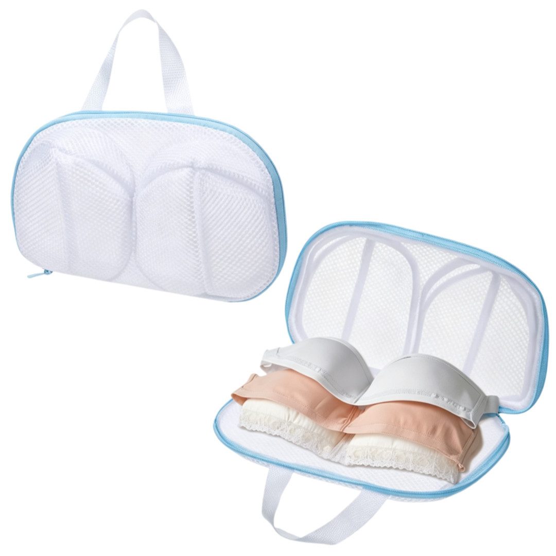FOUORTUNATE-BEE Wäschenetz 2er Set BH-Wäschenetze, 3D-BH-Wäschesack mit Reißverschluss, Wäschesack für BHs und Dessous, 34,5x20 cm, für Waschmaschine