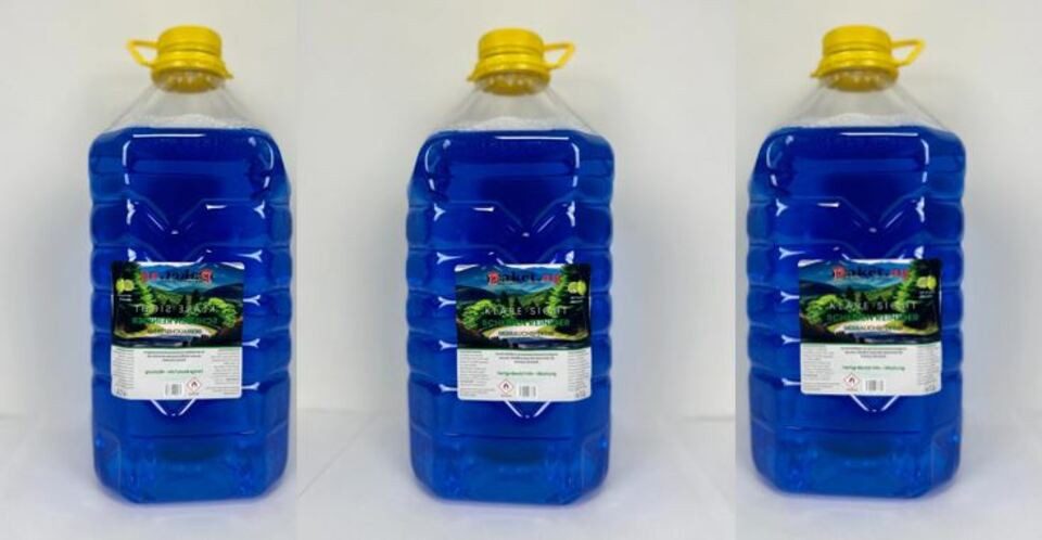 Paket.ag Scheibenfrostschutz 15 Liter gebrauchsfertig bis -5°C Citrusduft – streifenfrei, 15 St.