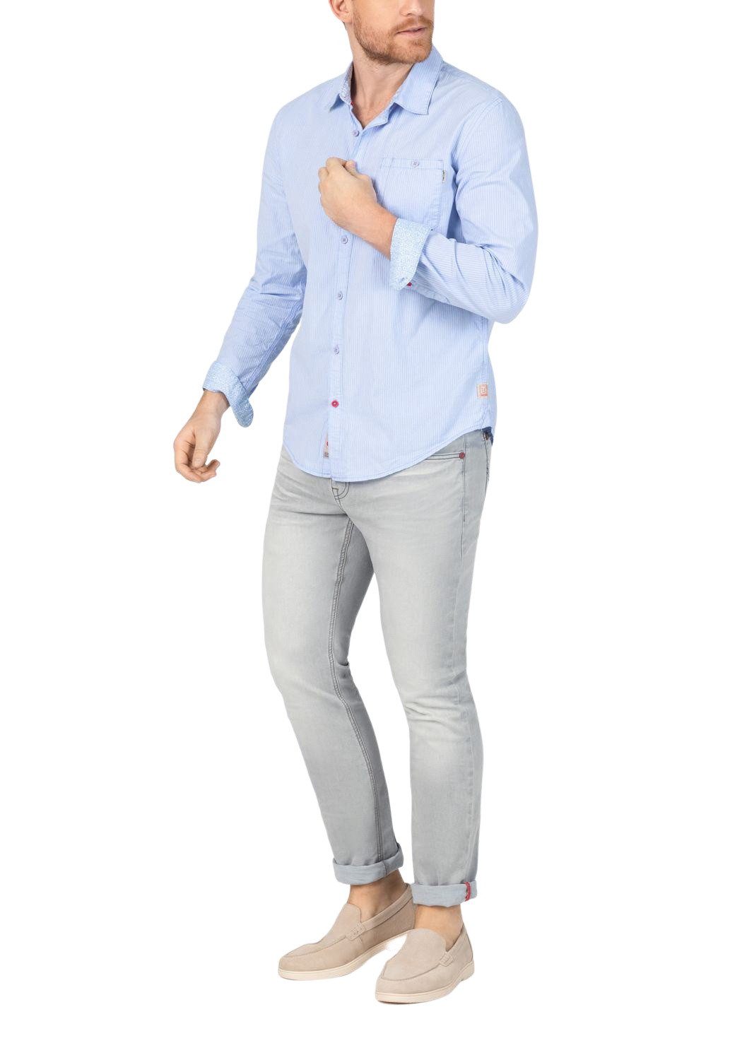 TIMEZONE Herren Jeans SLIM EDUARDOTZ Mid Waist - Slim Fit - Blau Grau günstig online kaufen