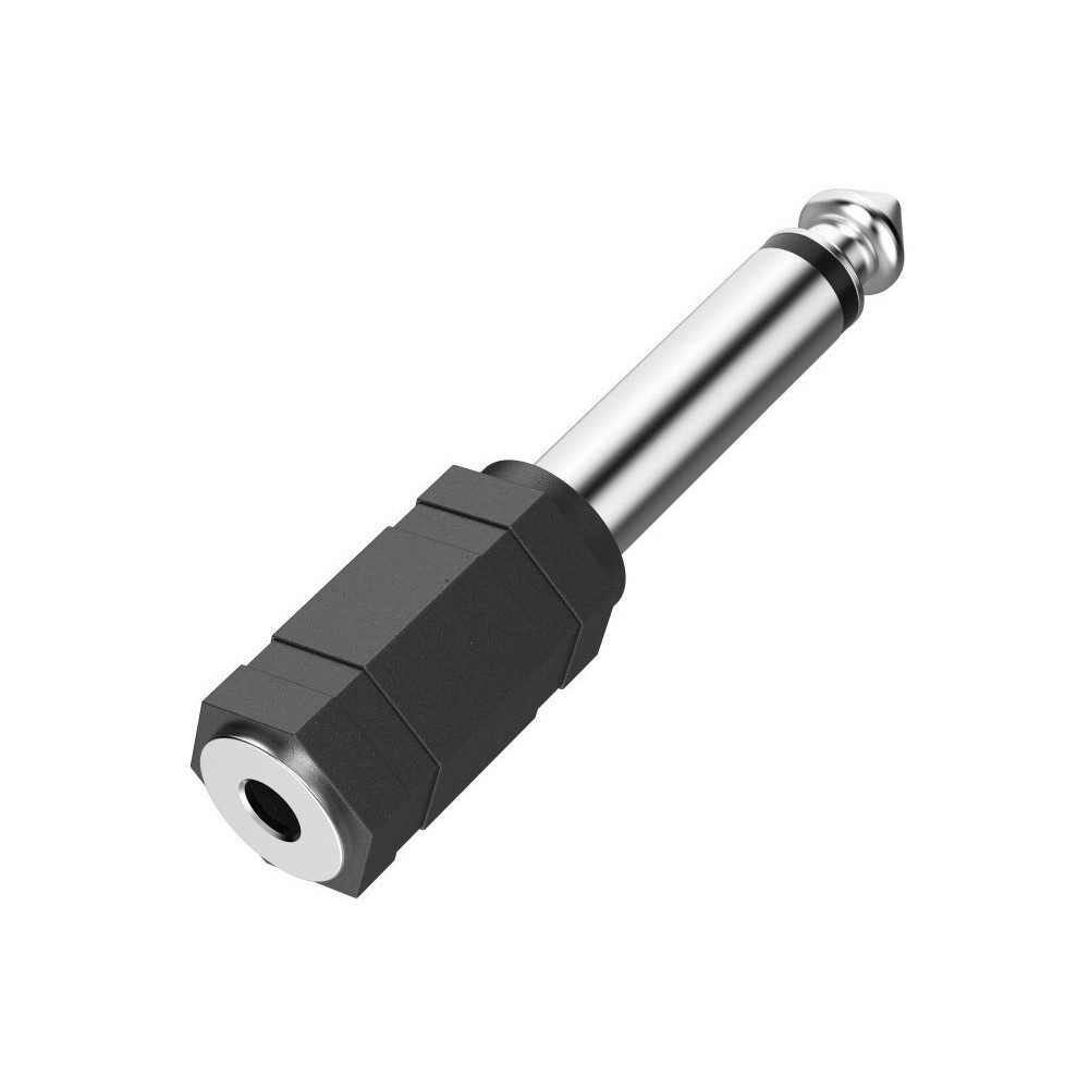Hama Hama Audio-Adapter 3,5-mm auf 6,3-mm-Stecker Audio-Adapter 3,5-mm-Kupplung, 6,3-mm-Stecker zu 3,5-mm-Kupplung, Hohe Audioqualität