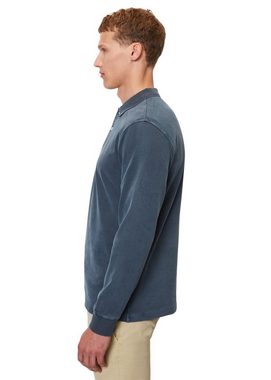 Marc O'Polo Langarm-Poloshirt aus reiner Bio-Baumwolle