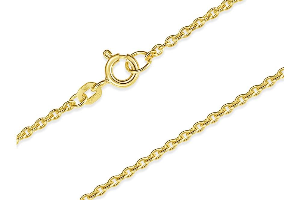 Silberkettenstore Goldkette Erbskette 1,8mm - 585 Gold - Länge 50cm