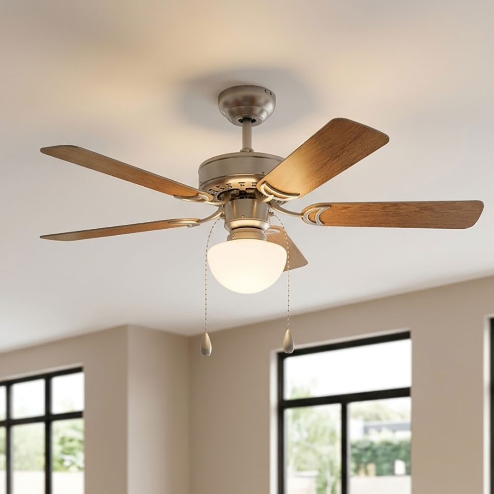 EGLO Deckenventilator, Deckenventilator Deckenlampe Vor-Rücklauf Lüfter Kühler MDF D 106,5 cm