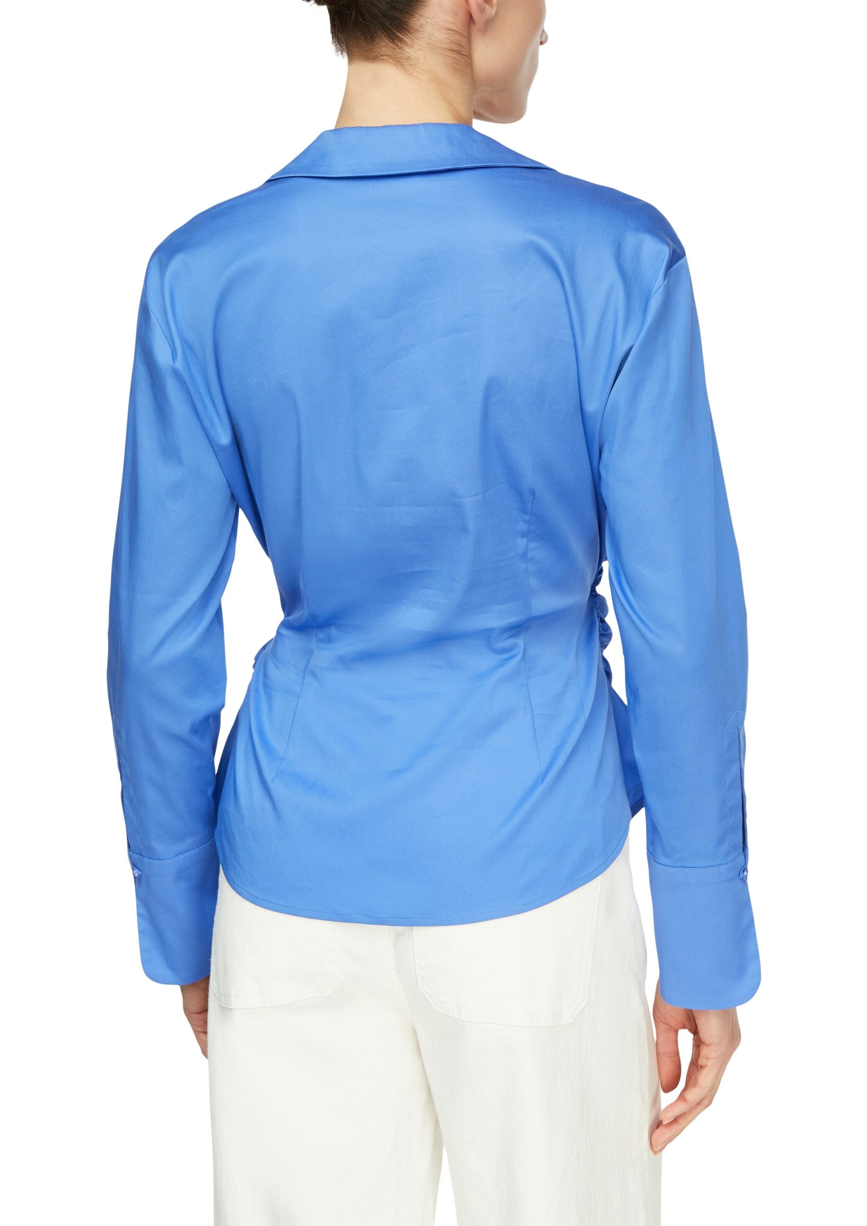 comma Hemdbluse Bluse BLUE günstig online kaufen