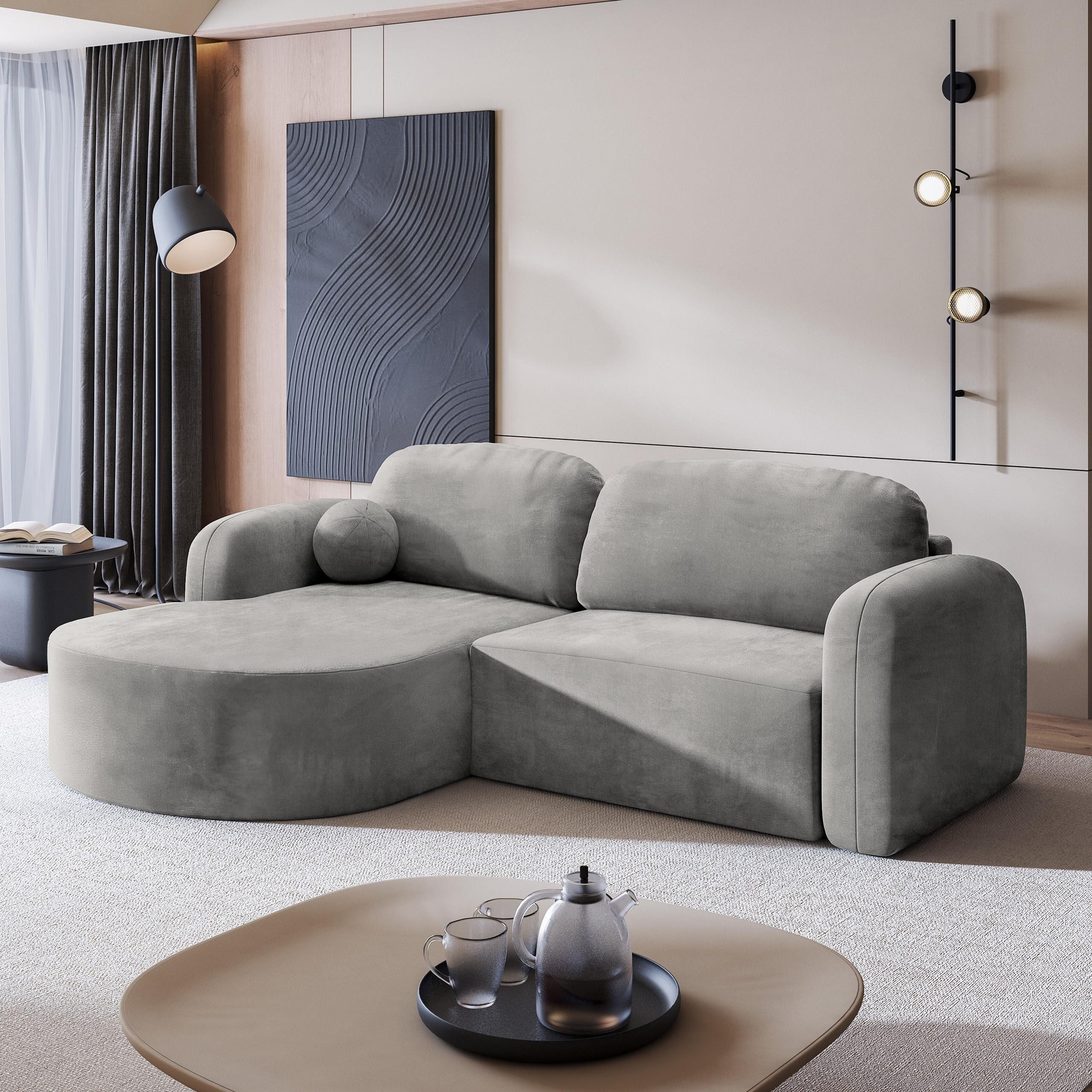 Masseno Ecksofa AMILIA mit Schlaffunktion L-Form, günstig online kaufen