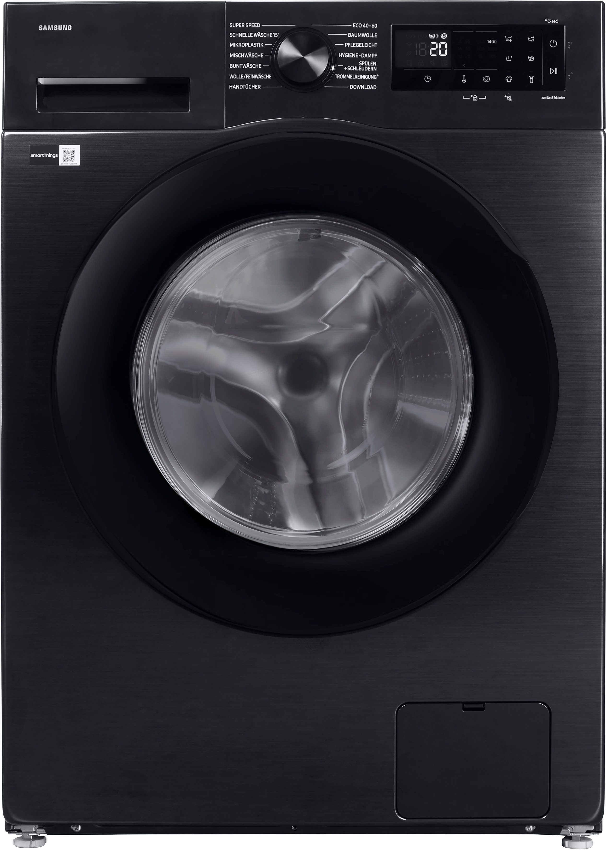 Samsung Waschmaschine WW5000F WW1EFG5U34ABEG, 10 kg, 1350 U/min, AI Ecobubbleᵀᴹ - Effizient und schonend waschen