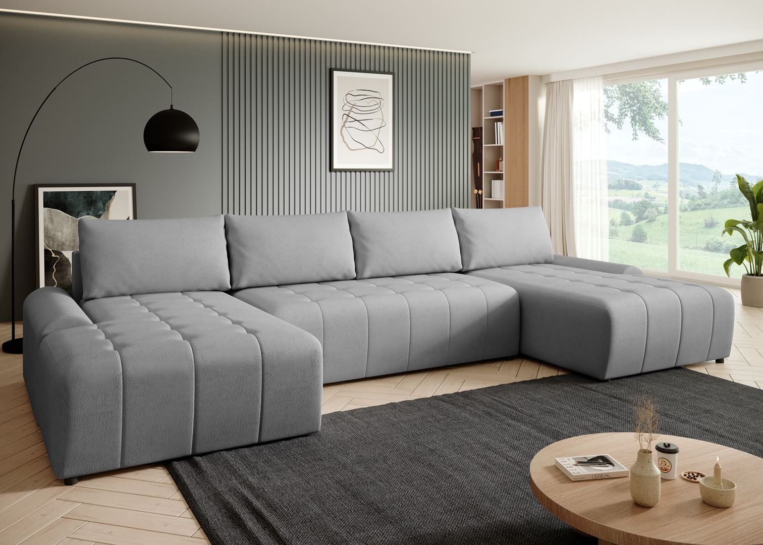 Beautysofa Ecksofa Costa U, inkl. Schlaffunktion, günstig online kaufen