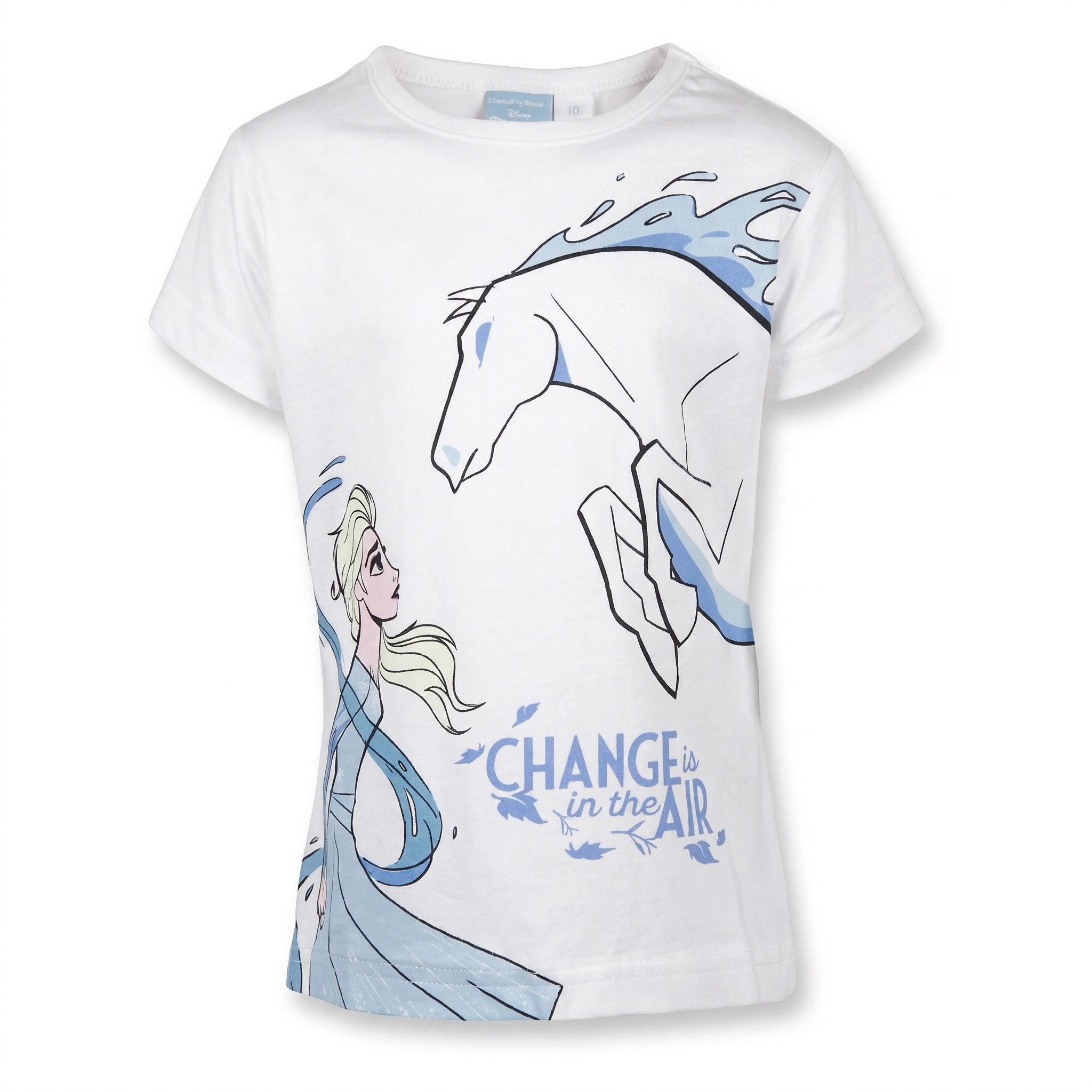Disney Print-Shirt Die Eiskönigin Elsa Kinder Mädchen T-Shirt Gr. 92 bis 128 - 100% Baumwolle