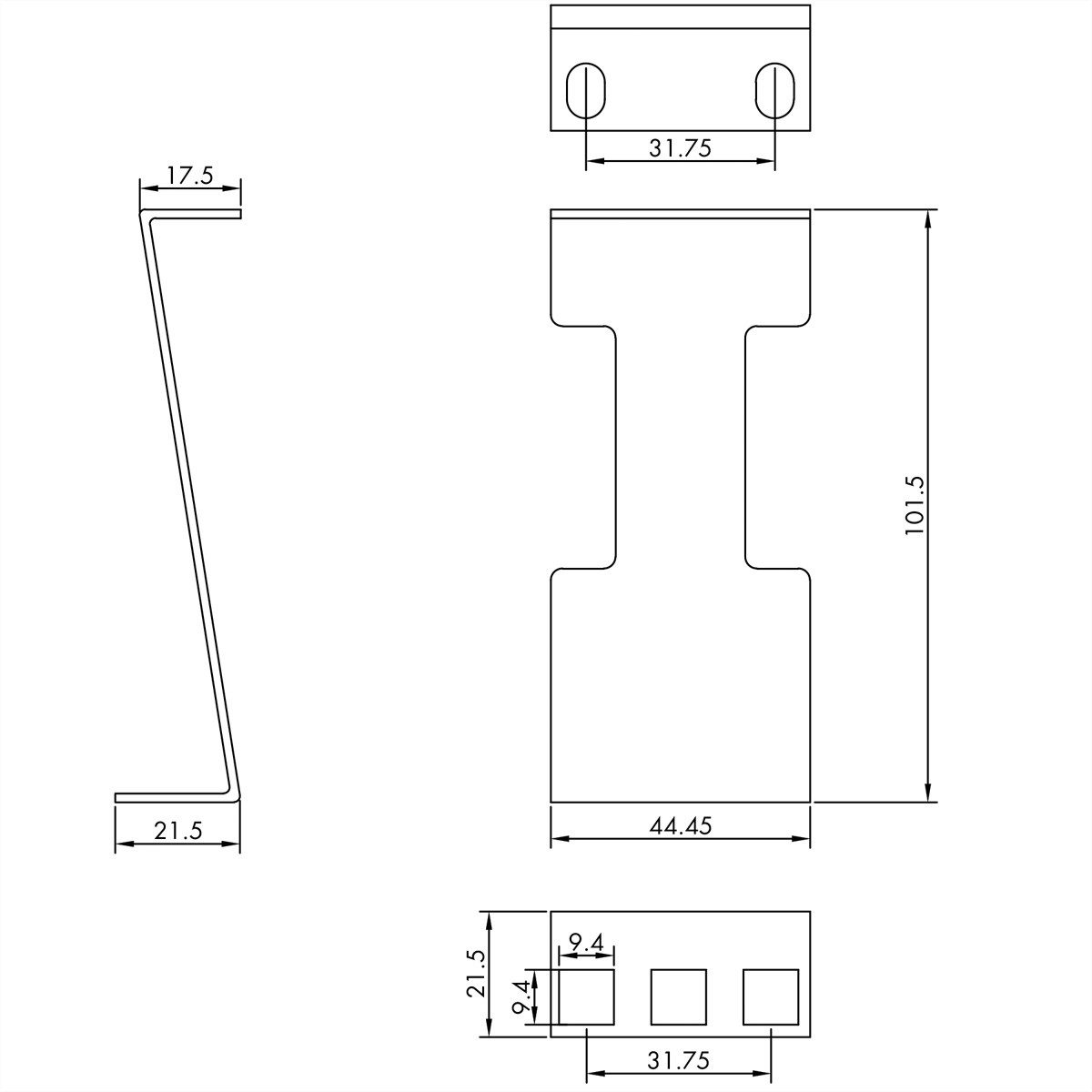 VALUE Netzwerkschrank 19-Zoll-Schrank Tiefenerweiterung, 101,5mm, 1HE