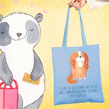 Mr. & Mrs. Panda Tragetasche Hund Cavalier King Charles Spaniel - Sky Blue - Geschenk, Einkaufstas (1-tlg), Modisches Design