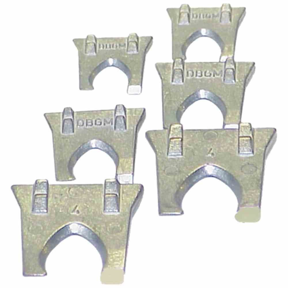 HAROMAC Axt Metallkrallen-Set 6tlg. je 2x2-3-4