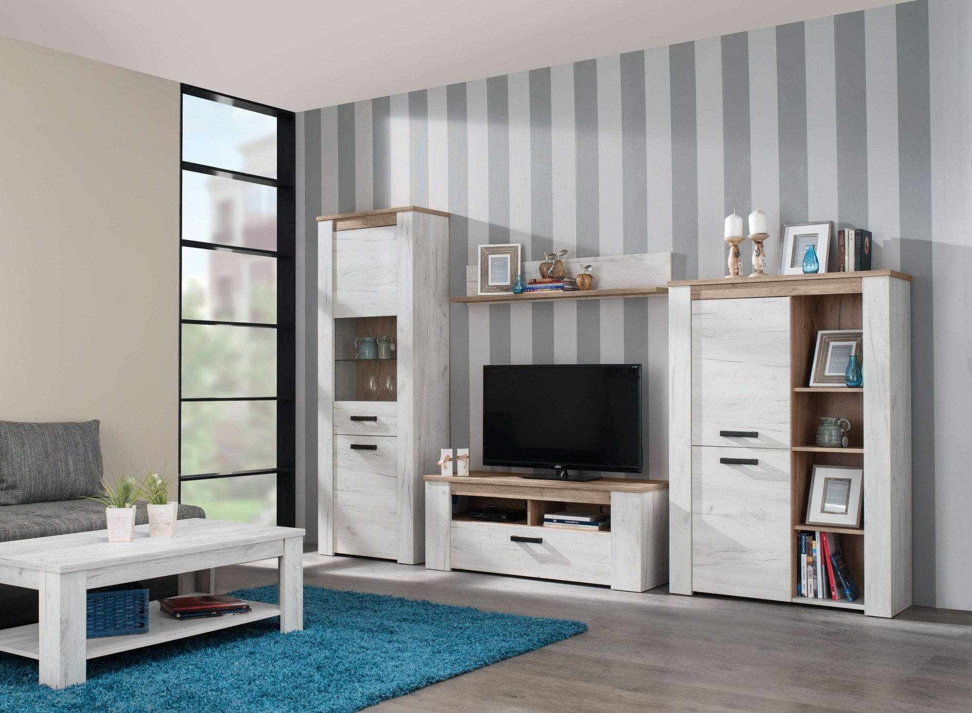 Home affaire Lowboard Kent TV-Sideoard 120 cm, mit zwei geschlossenen Fäche günstig online kaufen