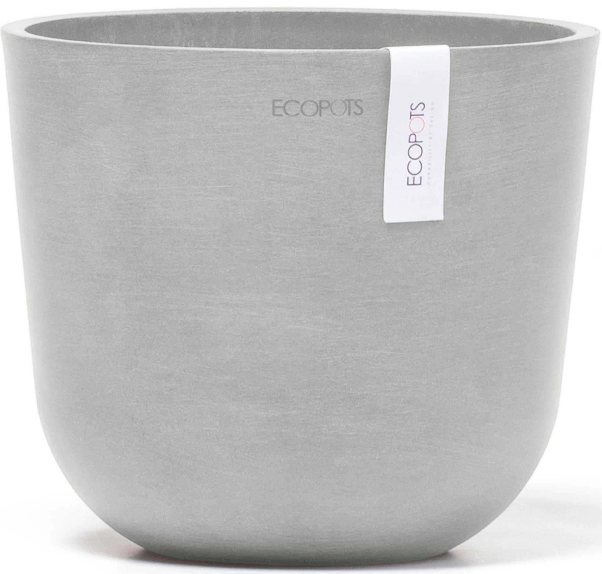 ECOPOTS Blumentopf Oslo Mini 19 Weißgrau, für den Innenbereich. Reduzierter Preis € 14,29. Unverbindliche Preisempfehlung € 17,95