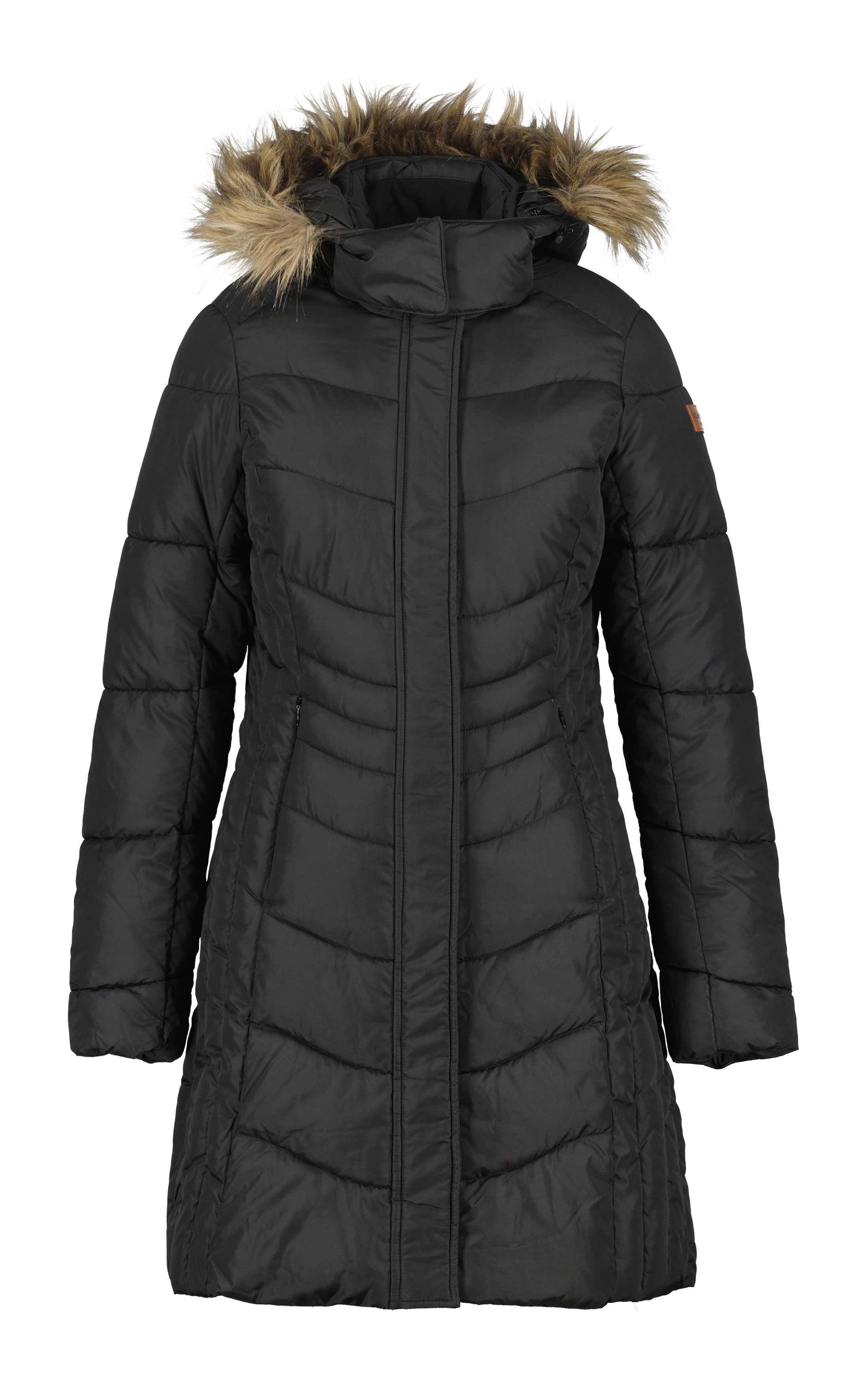 Icepeak Steppmantel PAIVA mit Daunenoptik, mit verstellbarer und abnehmbarer Kapuze, winddicht