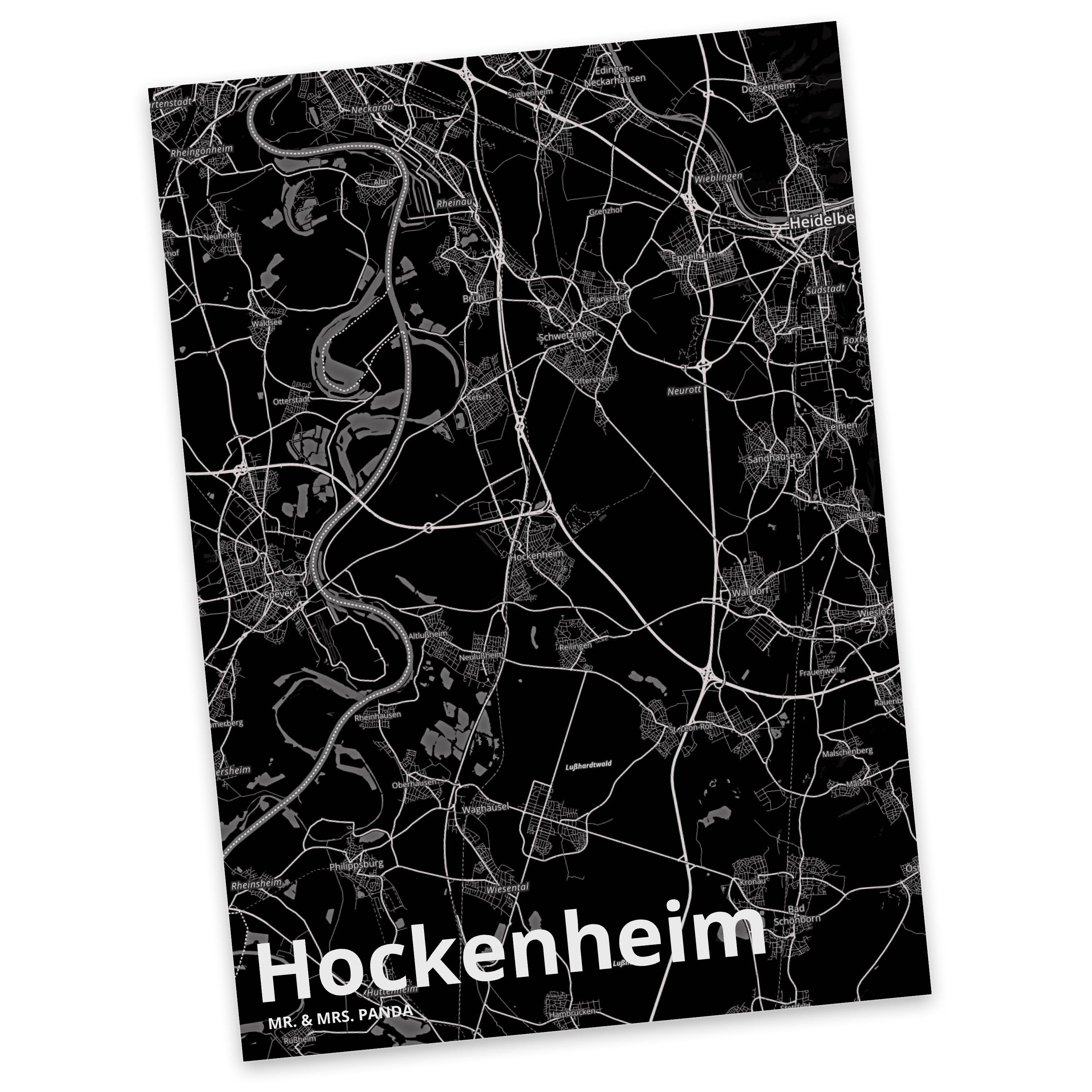 Mr. & Mrs. Panda Postkarte Hockenheim - Geschenk, Karte, Ort, Einladung, Städte, Geschenkkarte | Grußkarten