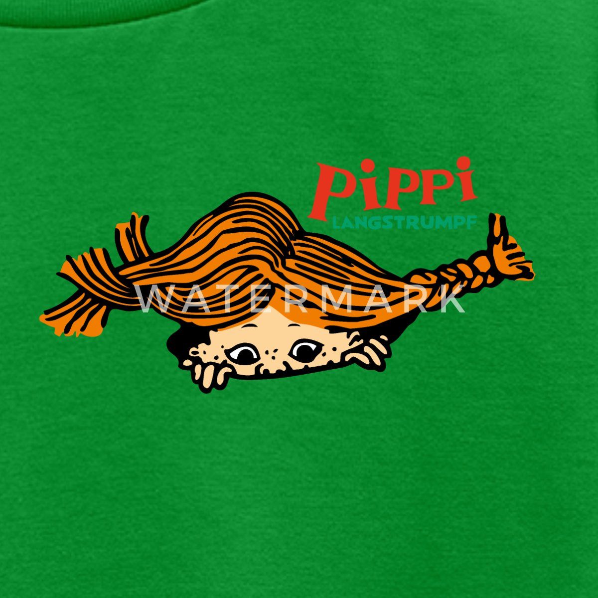 Spreadshirt T-Shirt Pippi Langstrumpf Auf Der Lauer Kinder Premium T-Shirt (1-tlg)