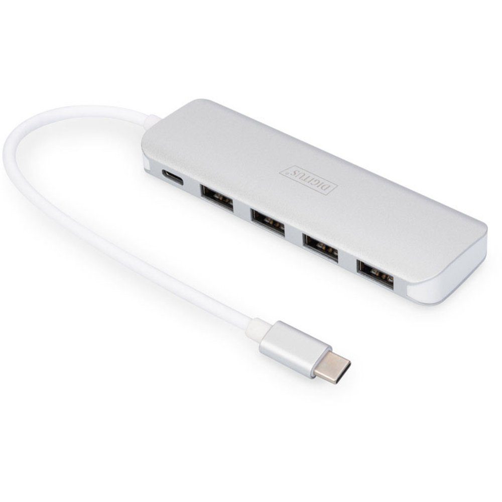 USB-Verteiler Digitus DA-70242-1 4+1 Port USB 3.2 Gen 1-Hub (USB 3.0) mit Schnelllad