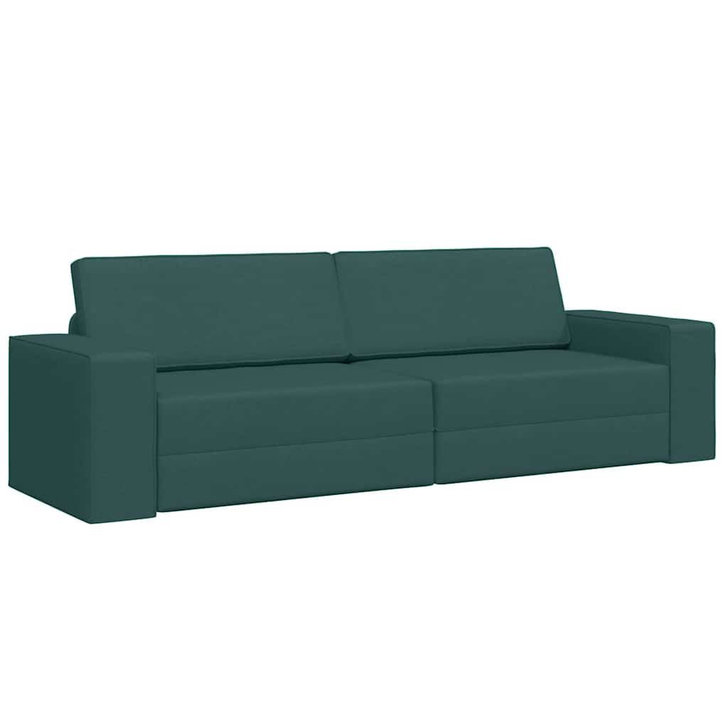 vidaXL Sofa Bodensofa-Bett Dunkelgrün 245 x günstig online kaufen