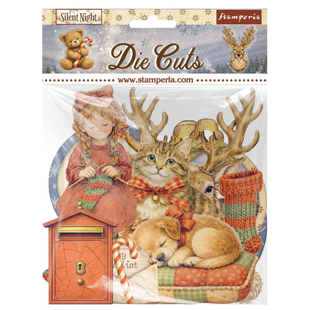 Stamperia Motivpapier Stanzmotive "Silent Night", 43 Teile