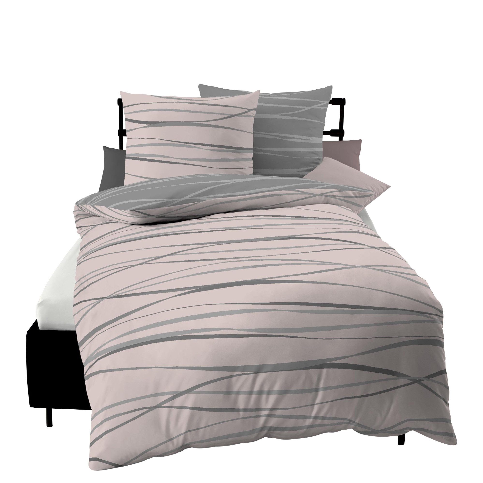 Kaeppel Bettwäsche Wendebettwäsche, Mako-Satin, 2 teilig, günstig online kaufen