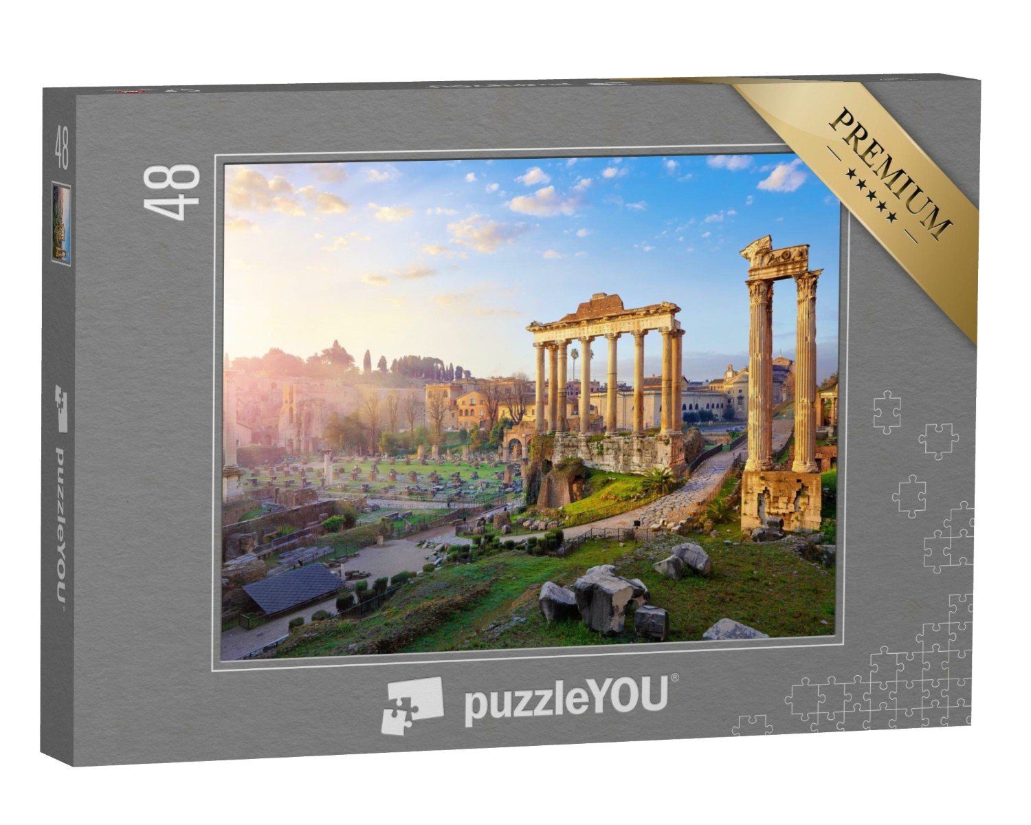 puzzleYOU Puzzle Römisches Forum in Rom, Italien, 48 Puzzleteile, puzzleYOU-Kollektionen