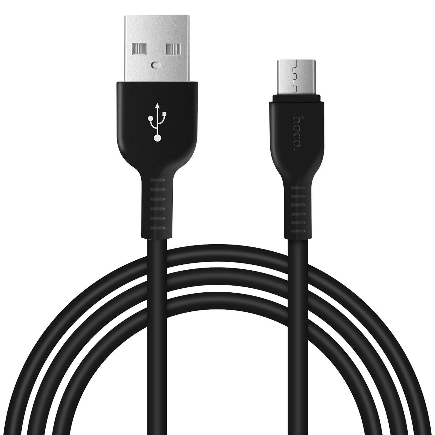 HOCO X20 USB Daten & Ladekabel bis zu 2.4A Ladestrom Smartphone-Kabel, micro USB, USB Typ A (300 cm), Hochwertiges Aufladekabel für Samsung, Huawei, Xiaomi uvm.