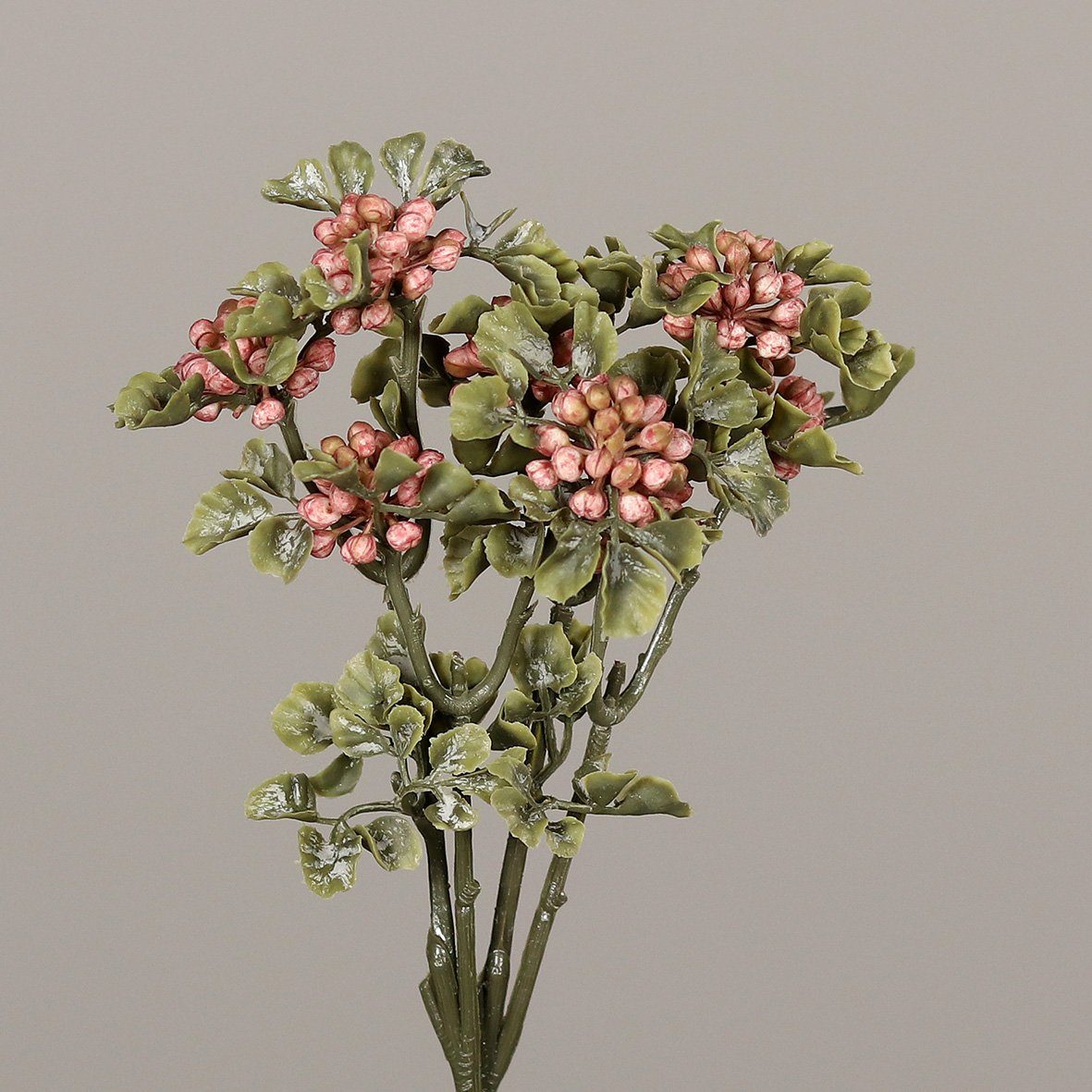 rosa, naturgetreu, Beeren cm Kunstblume DPI Kunstblume Bund, 17 Wunderschöne