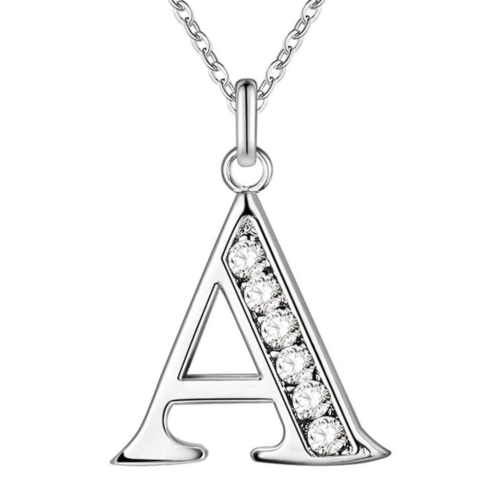 Aatrx Silberkette Kettenanhänger, Damenhalsketten, Anhänger mit Buchstaben (1-tlg)