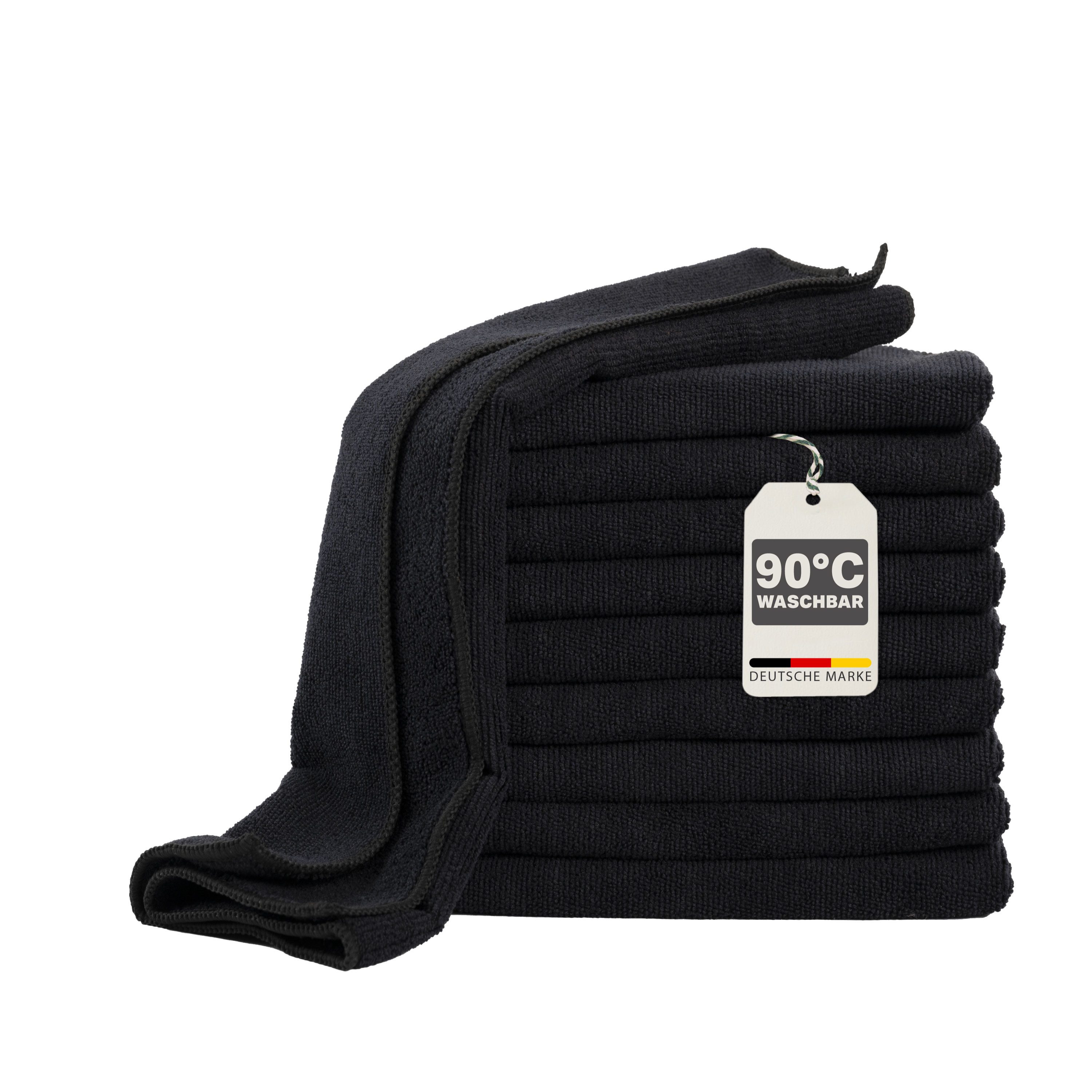 Devior 10er Set Mikrofasertücher 40x40 cm – Mikrofasertuch Mikrofasertuch (80% Polyester, 20% Polyamid, Spar-Set, 10-tlg., für makellose Sauberkeit, Rückstandsfrei auf allen Oberflächen - Trocken- & Nassreinigung)
