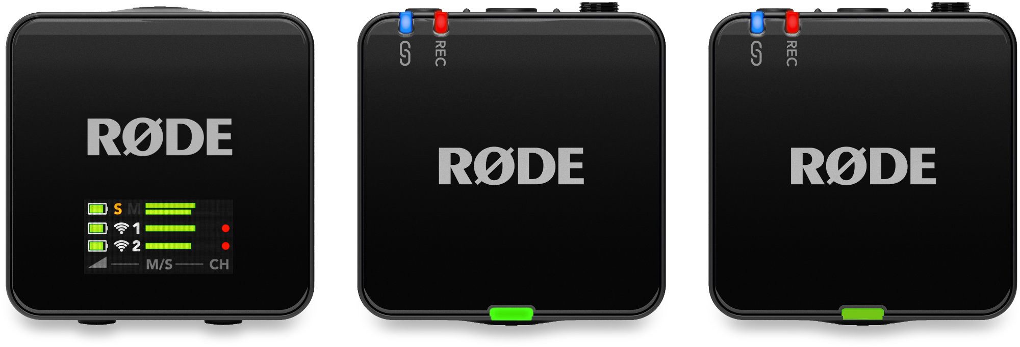 RODE Microphones Mikrofon Wireless GO (Gen 3) Drahtlos-Mikrofonsystem Black (Set, 10-tlg), mit 32 Bit Float Recording