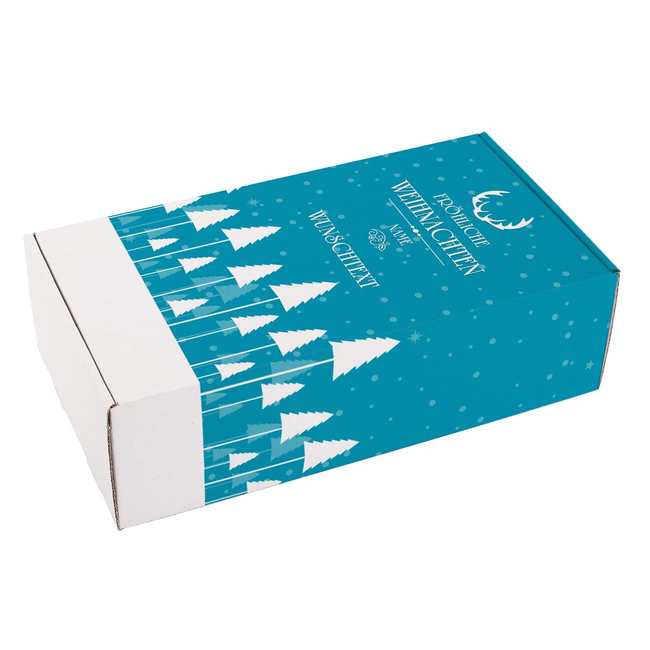 Herz & Heim Geschenkbox für Weihnachtsgeschenke - Geschenkverpackung zu Weihnachten, aus stabilem Karton