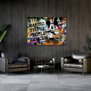 ArtMind XXL-Wandbild Stupid people, Premium Wandbilder als Poster & gerahmte Leinwand in 4 Größen, Wall Art, Bild, Canva