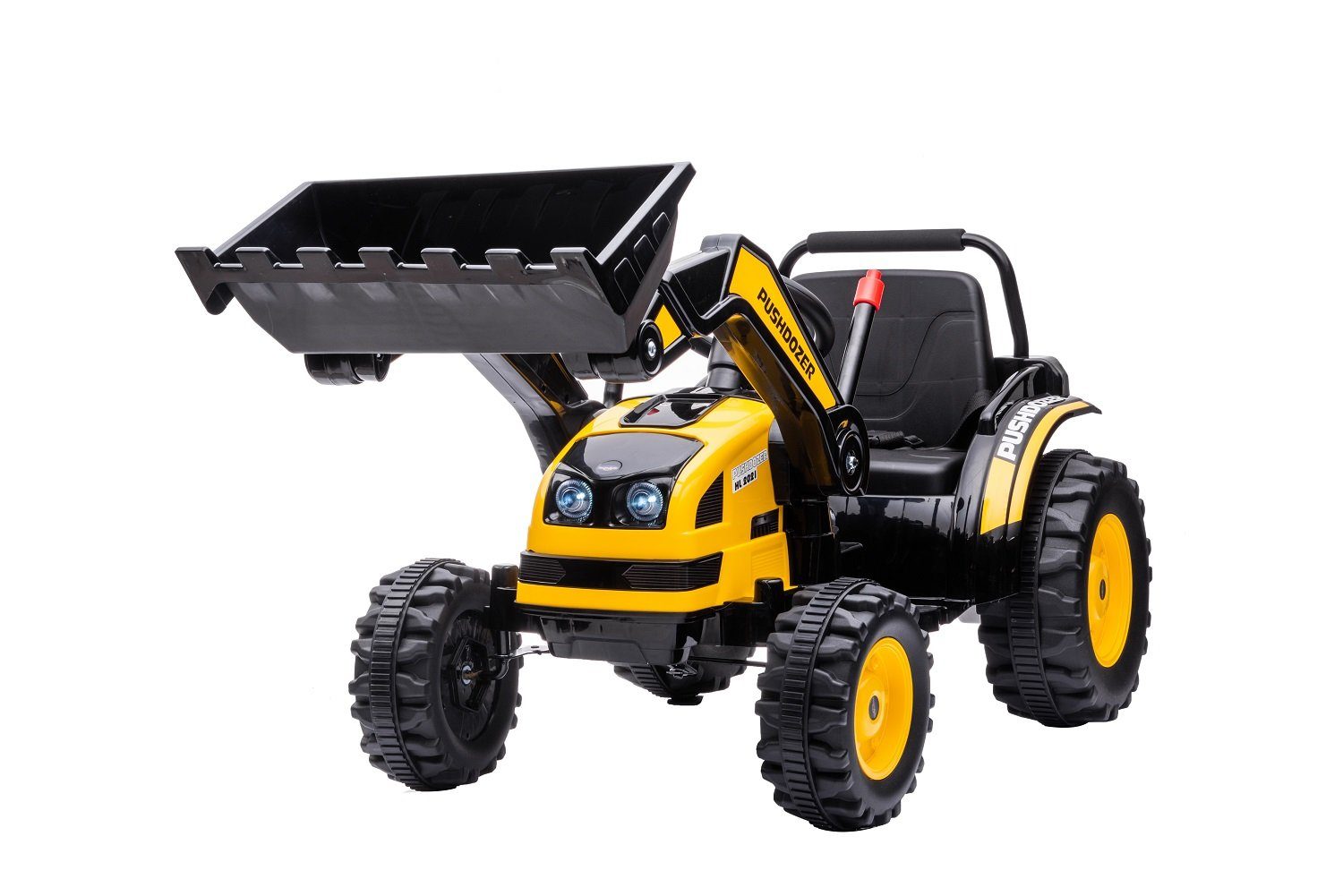 KXD Elektro-Kinderauto Kinder Elektroauto Radlader Traktor Kinderfahrzeug Elektro 2x35W Gelb