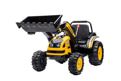 KXD Elektro-Kinderauto Kinder Elektroauto Radlader Traktor Kinderfahrzeug Elektro 2x35W Gelb