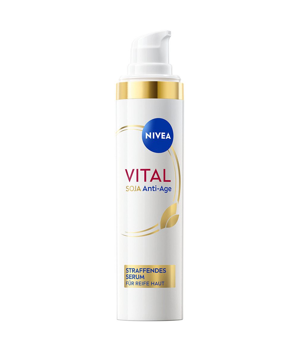 Nivea Gesichtsserum VITAL Soja Anti-Age Straffendes Serum 40ml, 1-tlg.