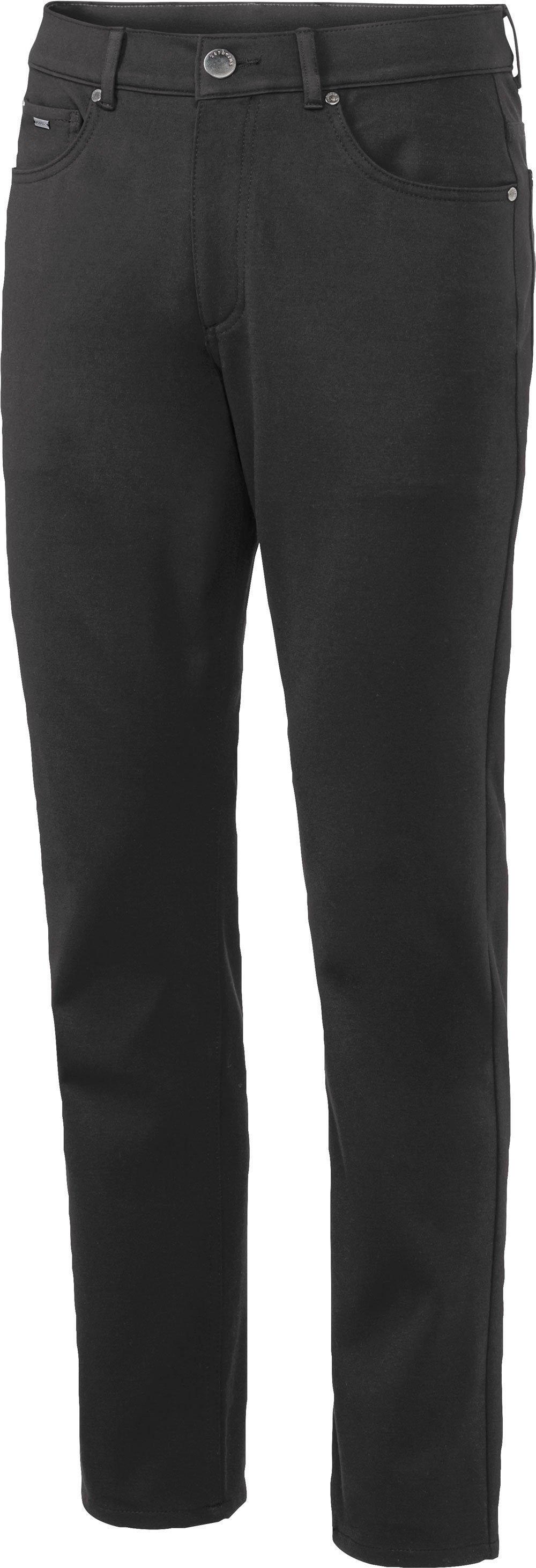 Jerseyhose 5-Pocket-Stil Zerberus schwarz Passform, perfekte im lässigen