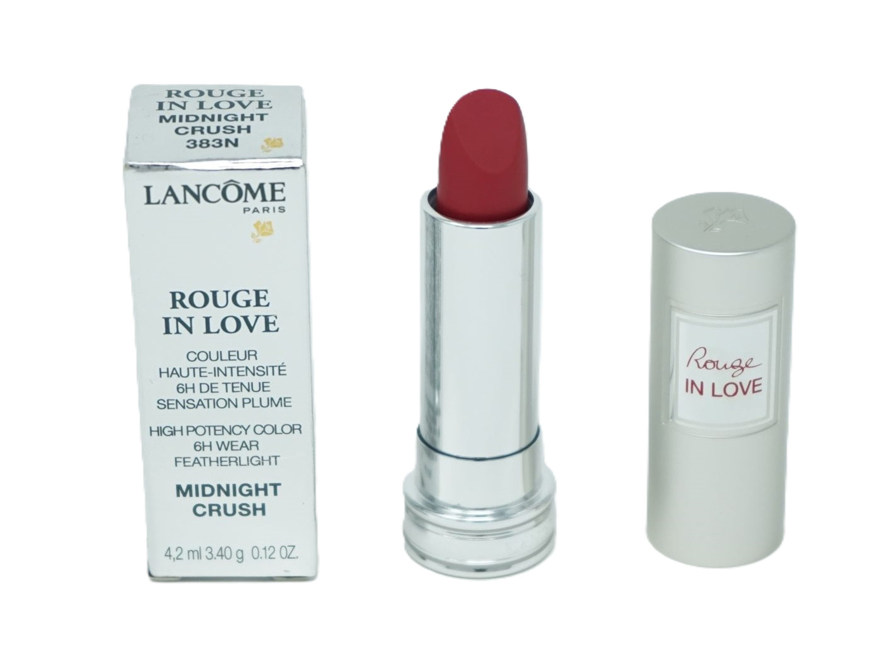 Lippenstift Lancome Rouge in Love Lippenstift 383N Midnight crush