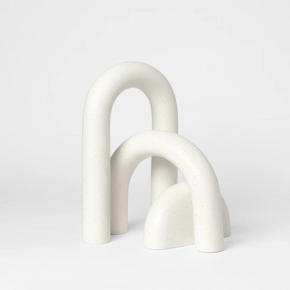 (3-teilig) Kristina Studio Cupola Dam Skulpturen White Skulptur