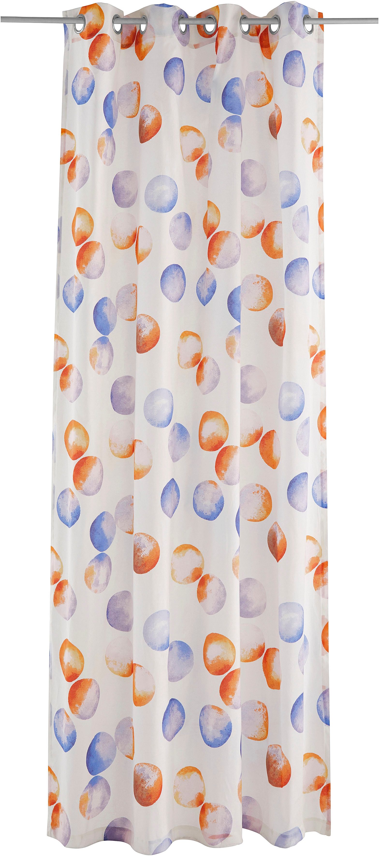 Lüttenhütt Gardine Kreise (1 St), Ösen, halbtransparent günstig online kaufen