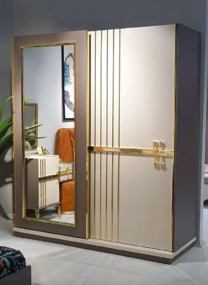 Xlmoebel Kleiderschrank Luxuriöser moderner Kleiderschrank aus hochwertigem Material (1-St., Kleiderschrank) Hergestellt in Europa