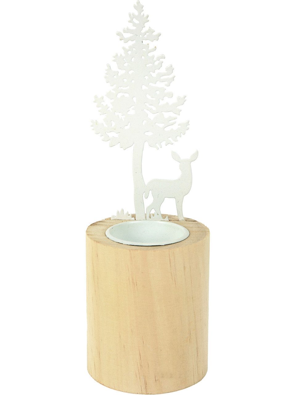 Trend Line Kerzenhalter TrendLine Deko Kerzenhalter aus Holz, 7 x 19,5 cm